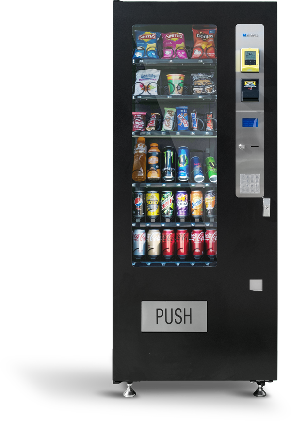 Front view of M-Series M3000 vending machine.
