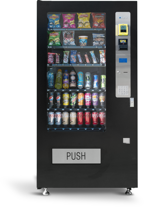Front view of M-Series M4000 vending machine.